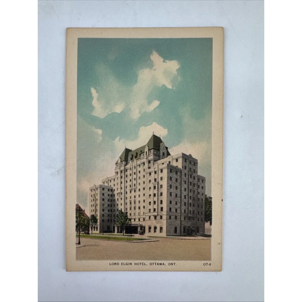 Postcards 2 Canada 1960s Lord Elgin Hotel Ottawa Cameron Lake Alberta Vintage